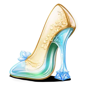 Hand-drawn Glass Slipper Sketch PNG Fxs24 PNG