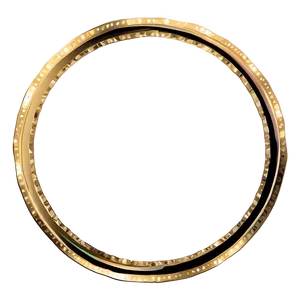 Hand Drawn Gold Circle Frame PNG 06262024 PNG