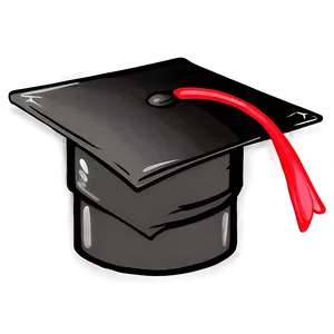 Hand Drawn Graduation Cap Clipart 06262024 PNG