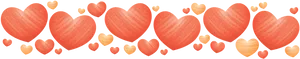 Hand Drawn Heart Border PNG