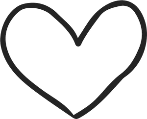 Hand Drawn Heart Outline PNG