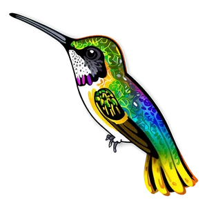 Hand-drawn Hummingbird Png Aug PNG image