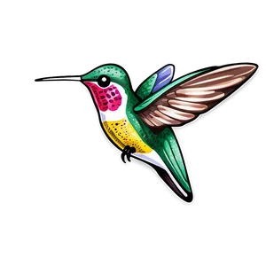 Hand-drawn Hummingbird Png Gka PNG image