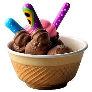 Hand Drawn Ice Cream Cup Png 06262024 PNG image