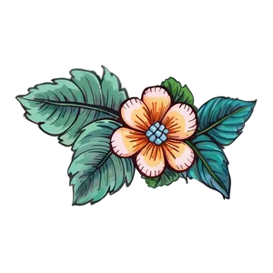 Hand-drawn Indie Flower Art PNG 06252024 PNG