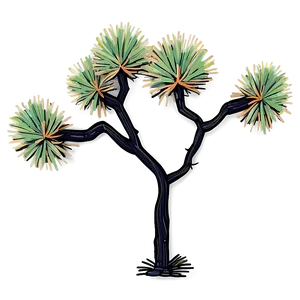 Hand-drawn Joshua Tree Illustration PNG 4 PNG