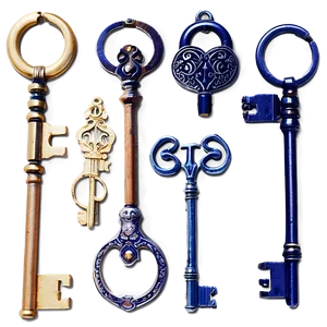 Hand-drawn Keys PNG 05242024