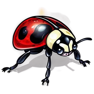 Hand Drawn Ladybug PNG 05242024