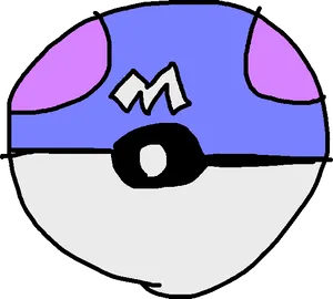 Hand Drawn Master Ball Illustration PNG image