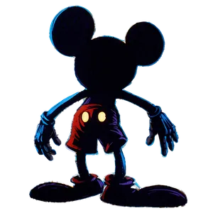 Hand-drawn Mickey Mouse Silhouette PNG Dux79 PNG