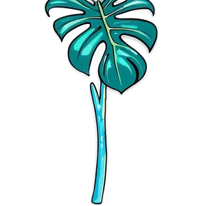 Hand Drawn Monstera PNG 8