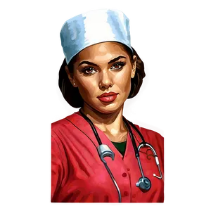 Hand Drawn Nurse Hat Png 06132024 PNG image