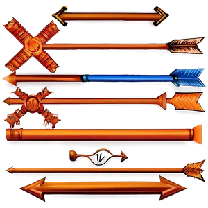 Hand-drawn Orange Arrow PNG 06262024 PNG