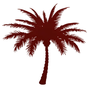Hand Drawn Palm Tree Silhouette PNG Bpc1 PNG