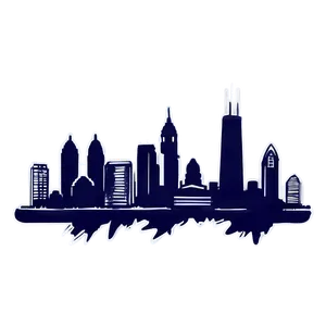 Hand-drawn Philadelphia Skyline PNG 76