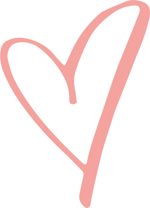 Hand Drawn Pink Heart Transparent Background PNG image