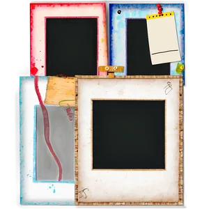 Hand Drawn Polaroid Frame Template Png 06262024 PNG image