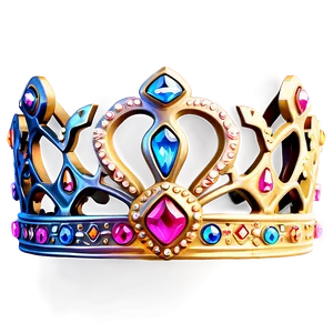 Hand-drawn Princess Crown Png 05252024 PNG image