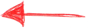 Hand Drawn Red Arrow PNG image