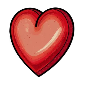 Hand Drawn Red Heart Emoji PNG 51 PNG