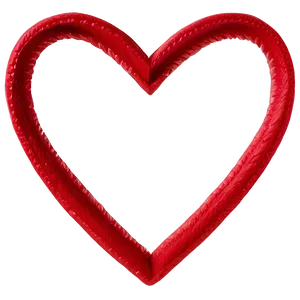 Hand-drawn Red Heart Png 05242024 PNG image