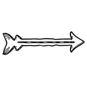 Hand-drawn Right Arrow Png Qpo40 PNG image
