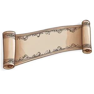 Hand-drawn Scroll Banner Sketch Png 86 PNG image