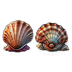 Hand Drawn Seashells PNG 39 PNG