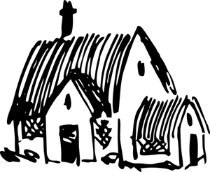 Hand Drawn Sketchof House Clipart PNG