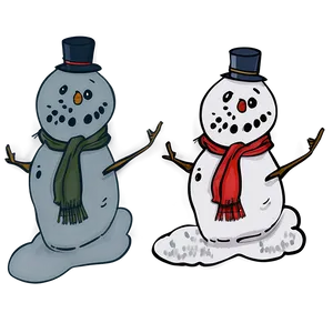 Hand Drawn Snowman Png Ddg92 PNG image