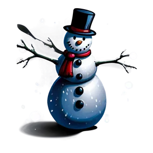 Hand Drawn Snowman Png Qdl92 PNG image