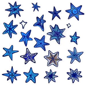 Hand Drawn Star Pattern PNG 90 PNG