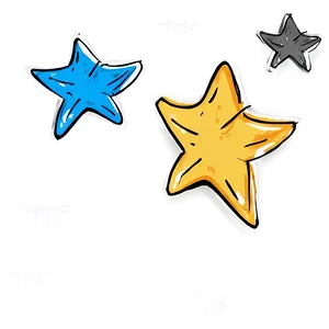 Hand Drawn Star Pattern PNG Hif19 PNG