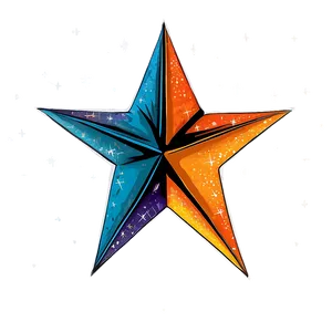 Hand Drawn Star Vector PNG Ylc