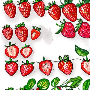 Hand Drawn Strawberry PNG 42 PNG