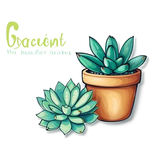 Hand Drawn Succulent Png Clj PNG image