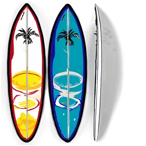 Hand Drawn Surfboard Png Bdt45 PNG image