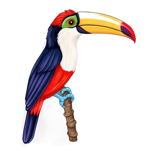 Hand Drawn Toucan Design PNG Bus