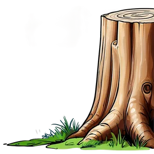 Hand Drawn Tree Stump PNG Qbp PNG