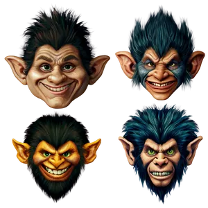 Hand-drawn Troll Faces PNG Mgc46 PNG