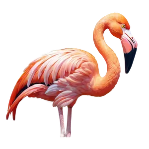 Hand-drawn Tropical Flamingo Png 06272024 PNG image