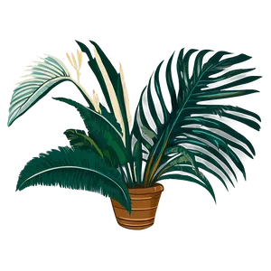 Hand Drawn Tropical Plants PNG 50 PNG
