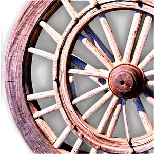 Hand Drawn Wagon Wheel PNG 98
