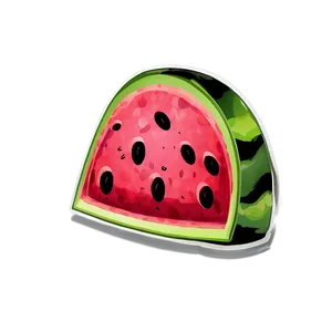 Hand-drawn Watermelon Slice Png 06132024 PNG image