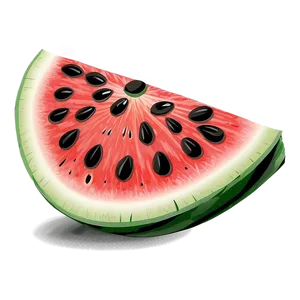 Hand-drawn Watermelon Slice Png 18 PNG image