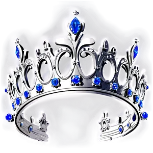 Hand-drawn White Crown PNG Elw PNG