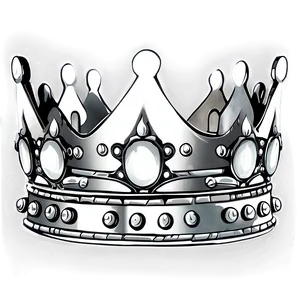 Hand-drawn White Crown PNG Jco60 PNG