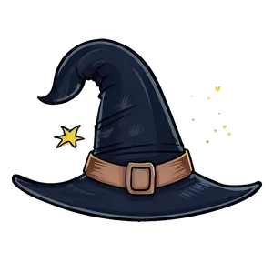 Hand Drawn Witch Hat Png 05252024 PNG image