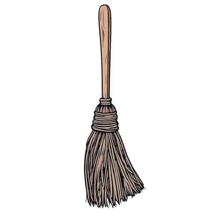 Hand Drawn Witches Broom Png Mjr PNG image