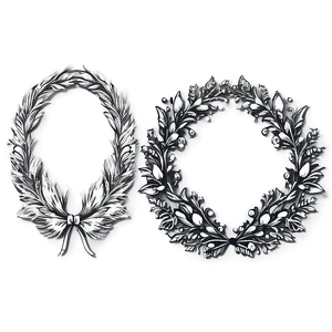 Hand Drawn Wreath Collection PNG Hya